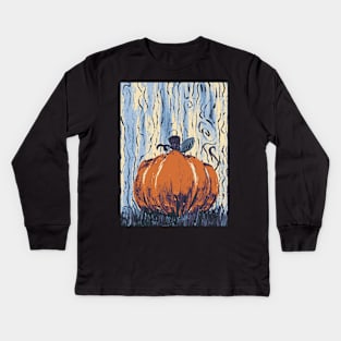 Printed Pumpkin Kids Long Sleeve T-Shirt